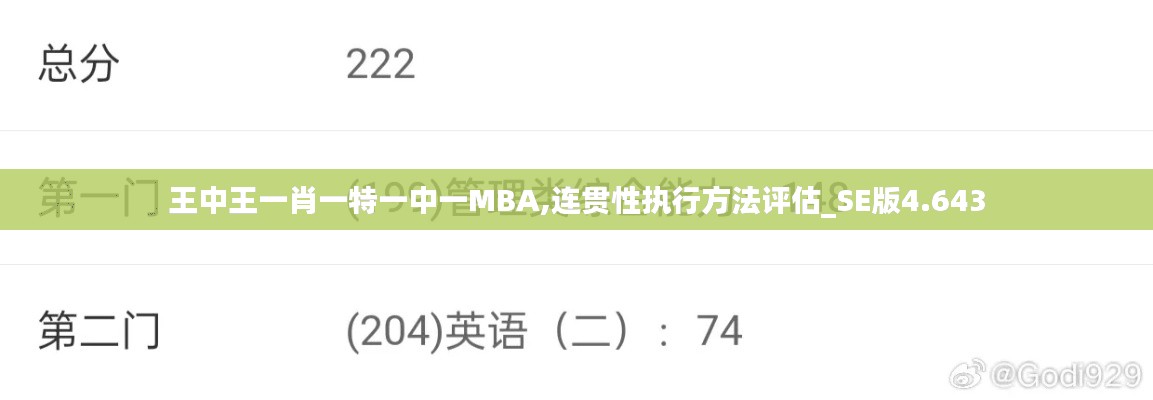 王中王一肖一特一中一MBA,连贯性执行方法评估_SE版4.643