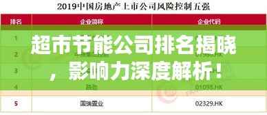 超市节能公司排名揭晓,影响力深度解析!
