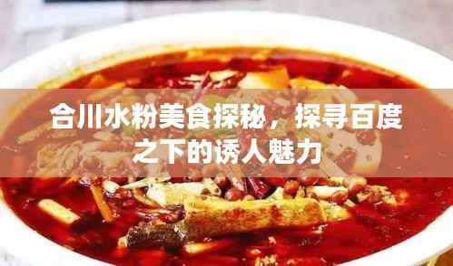 合川水粉美食探秘,探寻百度之下的诱人魅力