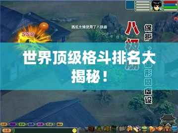 世界顶级格斗排名大揭秘!